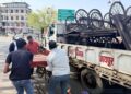 Municipal Corporation Jaipur vigilance branch action, 12 canter goods seized, ₹ 23,500 carrying charge recovered