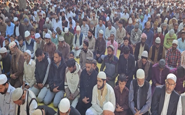Namaz offered in mosques on Bakrid in Jammu and Kashmir