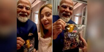 Parle's name shines due to the viral video of Modi-Meloni's toffee, shares run at the speed of rocket