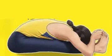 Paschimottanasana relaxes the nervous system by activating the core, practice like this