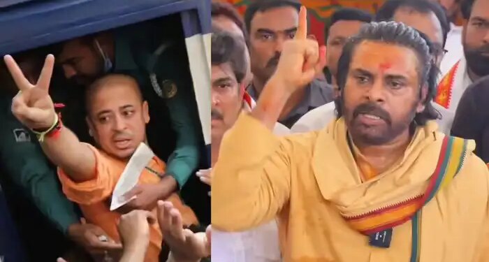 Pawan Kalyan raised his voice demanding the release of Hindu saint Chinmoy Krishna Das imprisoned in Bangladesh.