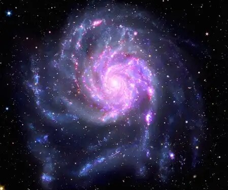 Purple beauty in space, NASA shows glimpse of 'Pinwheel Galaxy' full of stars