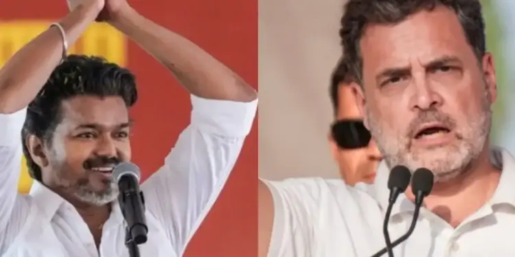 Rahul Gandhi's 'hand' in Tamil Nadu With victory, Congress announces support to TVK
