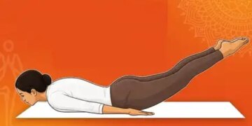 Relief from weak core muscles, poor digestion and constipation, Ministry of AYUSH explains the benefits of 'Shalabhasana'