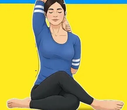 Stiff shoulders, back-hip pain, or bad posture are linked to asthma, Gomukhasana will improve your health.