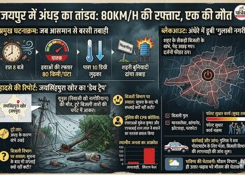 Storm's havoc in Jaipur and questions raised on the system: Storm that came at a speed of 80 KM left Jaipur bleeding, one dead.