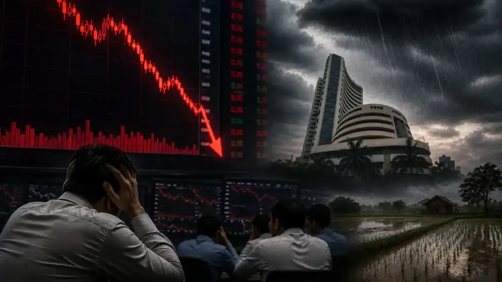 Sudden huge fall in the market! What happened after 3 o'clock that there was chaos? ₹5 Lakh Crore Swaha in 30 Minutes
