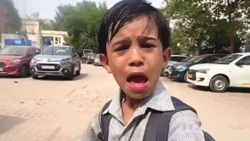 The anger of the child going to school in 42 degrees went viral on social media, he said - 'If I become PM then...'