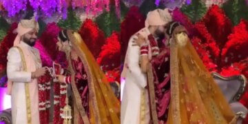 The bride fell in love with the groom, lip-locked on the stage after Jaymala, VIDEO created a ruckus
