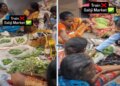 Train becomes vegetable market! Passengers were surprised to see the video of a woman selling vegetables inside the bogie.