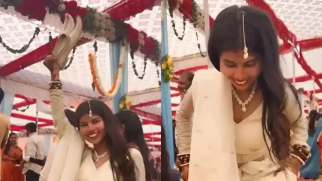 Unique arrangement of shoe theft ritual at wedding goes viral, girl's idea wins hearts of social media