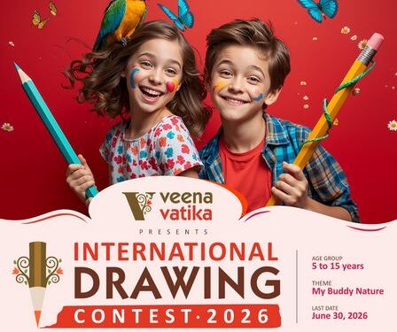 Veena Vatika 3rd Online International Drawing Contest 2026 launched, children will get global art platform