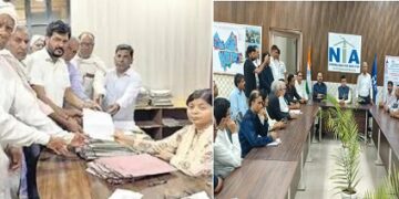 Villagers protested against the proposed boring in the school premises in village Sodawas, expressed concern over falling groundwater level.