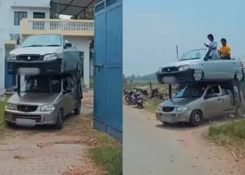 Viral: Internet was surprised to see the indigenous jugaad of double decker car, people said - this is amazing