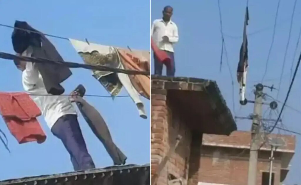 Viral Video: A person started drying clothes on a high voltage wire, people were shocked after seeing this, there was a stir in the comments