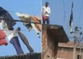 Viral Video: A person started drying clothes on a high voltage wire, people were shocked after seeing this, there was a stir in the comments