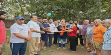 Yoga practice program organized in Saraswati Nagar before International Yoga Day, citizens participated enthusiastically