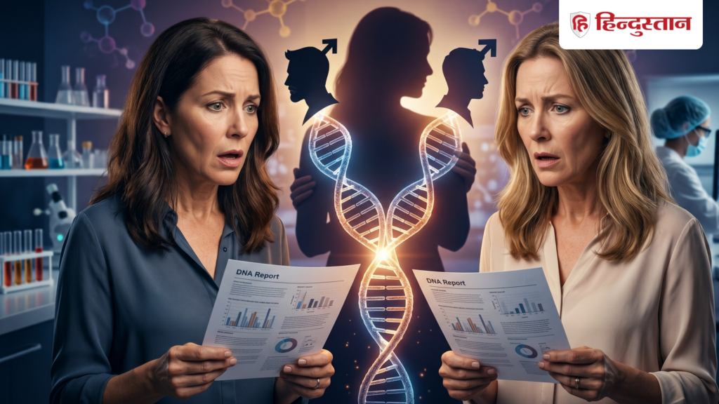 twin sisters different fathers DNA test reveals rare heteropaternal superfecundation Twin sisters born from the same womb, but with different fathers! DNA test reveals 49 year old secret, Viral-news Hindi News