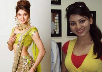 ≡ How does Urvashi Rautela look without makeup 》 Her Beauty