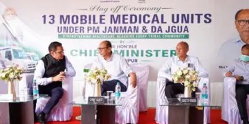 13 mobile medical units launched to strengthen health care in hilly areas of Manipur