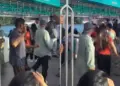 A view of a different level seen in Kochi Water Metro! Passengers were seen playing Garba with fun, after watching the video, users said - "Zero civic sense"