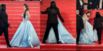 A woman was forcibly removed from the Cannes red carpet, What's the reason? video goes viral