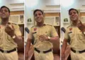Amazing talent hidden in uniform! Policeman created a stir on social media by singing 'Jaan Se Gujarte Hain'