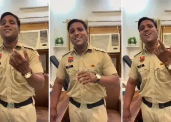 Amazing talent hidden in uniform! Policeman created a stir on social media by singing 'Jaan Se Gujarte Hain'