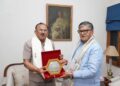 Assembly Speaker Devnani paid courtesy call on Punjab Governor Gulabchand Kataria