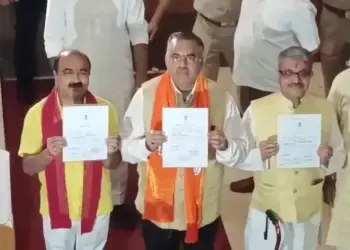 BJP's big victory in Madhya Pradesh, Tarun Chugh, Rajneesh Aggarwal and Mahesh Kewat elected unopposed as Rajya Sabha members