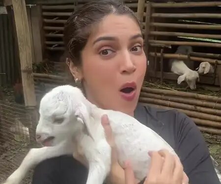 Bhumi Pednekar became a 'farm girl' for two weeks, found happiness among little goats, home-cooked food and nature.