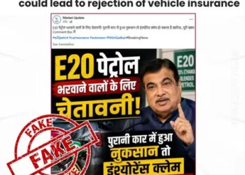 Claim of vehicle insurance claims being rejected due to use of E20 fuel is fake: Centre.