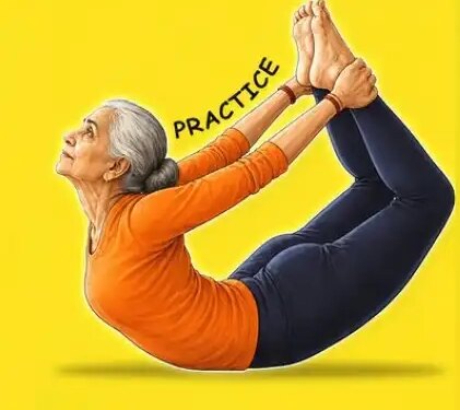 Dhanurasana will provide relief from constipation and back pain, effective in problems of old age.