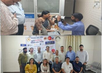 Free diabetes and retinal check up camp for journalists and their families