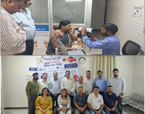 Free diabetes and retinal check up camp for journalists and their families