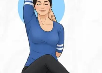 Get rid of neck and back pain with Gomukhasana, improve posture