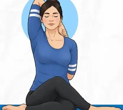 Get rid of neck and back pain with Gomukhasana, improve posture