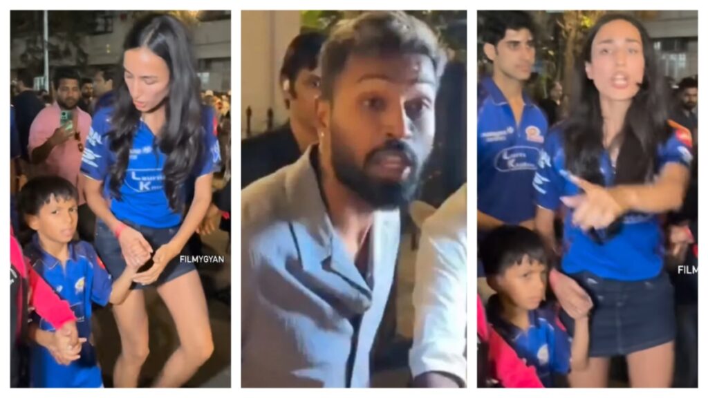 Hardika Pandya girlfriend Mahika Sharma protects Agastya Pandya from papprazi and heavy flash lashes out on cameraman
