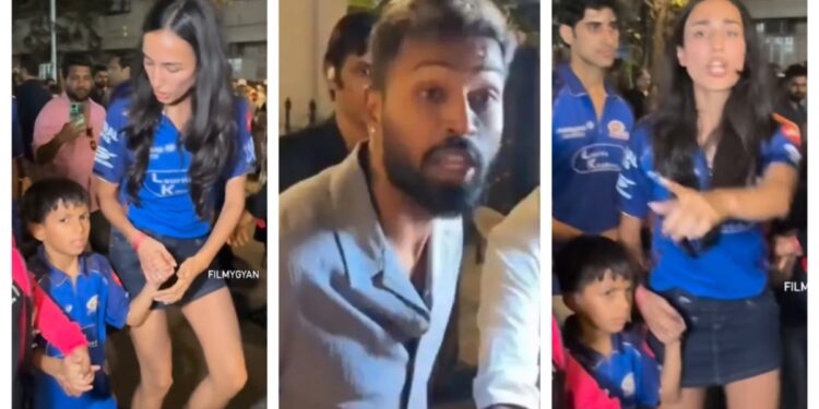 Hardika Pandya girlfriend Mahika Sharma protects Agastya Pandya from papprazi and heavy flash lashes out on cameraman