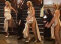 Hasina wore a very high cut dress, then picked it up and started walking... Shocking moment captured on camera, created a stir