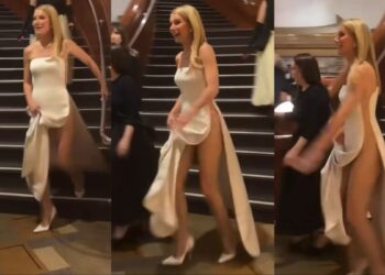 Hasina wore a very high cut dress, then picked it up and started walking... Shocking moment captured on camera, created a stir