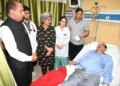 Himachal Pradesh: Rajeev Bindal and Jairam Thakur inquired about the well being of hospitalized BJP MP Harsh Mahajan.