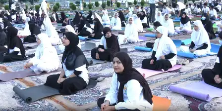 International Yoga Day: Thousands of people practiced yoga in Jammu and Kashmir, participants said - Yoga is very beneficial for good health.