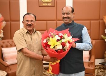 Invitation given to Vice President CP Radhakrishnan and Lok Sabha Speaker Om Birla for Amrit Mahotsav of Rajasthan Assembly.