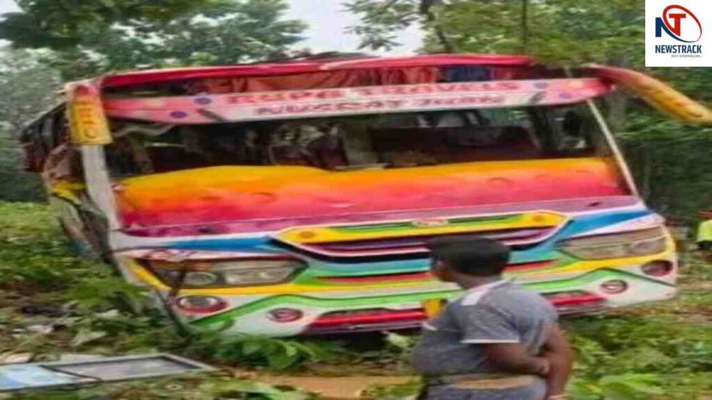 Jharkhand Accident News Indian Bus Crash Pakur bus accident Newstrack Latest News | Jharkhand: A bus carrying a wedding procession met with an accident in Jharkhand, 2 dead, many injured. News Track in Hindi
