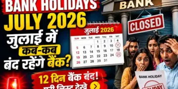 July Bank Holiday 2026: When and for how many days will banks remain closed in the next month? See the complete holiday calendar here