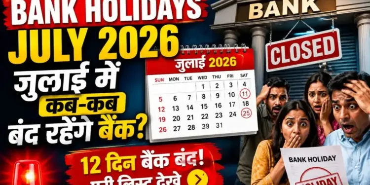July Bank Holiday 2026: When and for how many days will banks remain closed in the next month? See the complete holiday calendar here
