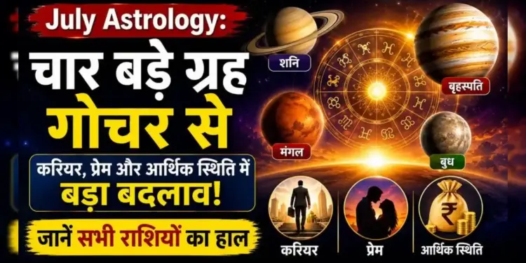 July Horoscope 2026: The movement of planets will change in July, luck of these 4 zodiac signs will shine, auspicious results will be seen in every field.