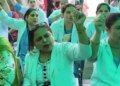 Karnal District Hospital nurses strike, demand to dismiss Haryana Women Commission Chairperson