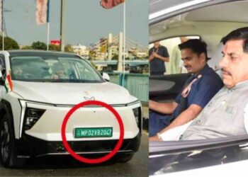 Madhya Pradesh CM Mohan Yadav|Madhya Pradesh CM news|Mohan Yadav electric car| MP Latest News | MP News: Electric car joins Chief Minister Mohan Yadav's convoy. News Track in Hindi